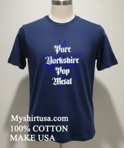 Pure Yorkshire Pop Metal Blue Star Grunge Band Shirt