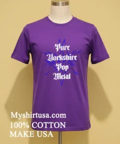 Pure Yorkshire Pop Metal Blue Star Grunge Band Shirt