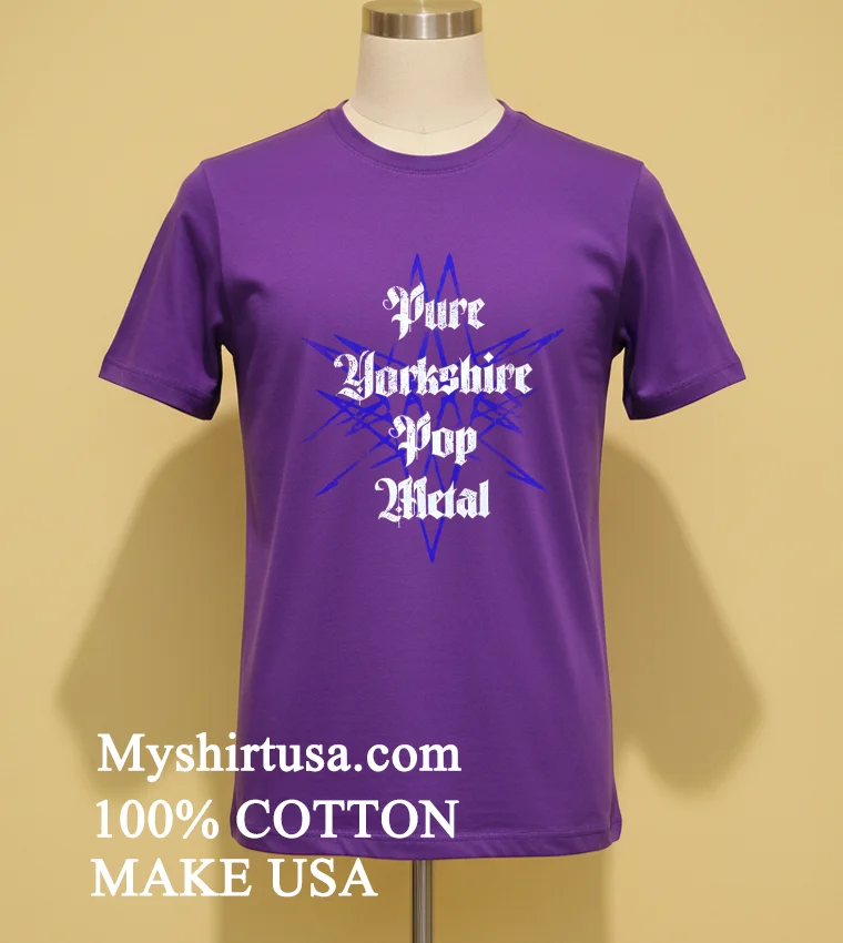 Pure Yorkshire Pop Metal Blue Star Grunge Band Shirt Purple Shirt