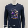Purple Baltimore Football Crow Raven Head Holding American Football Shirt Hoodie Shirt