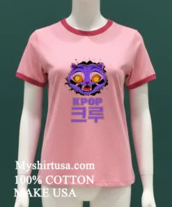 Purple Derpy Tiger Kpop Demon Hunters Character Shirt