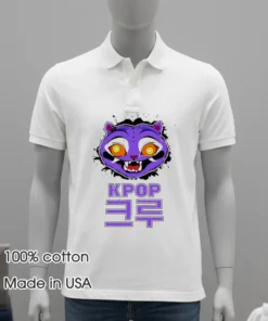 Purple Derpy Tiger Kpop Demon Hunters Character Shirt