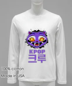 Purple Derpy Tiger Kpop Demon Hunters Character Shirt
