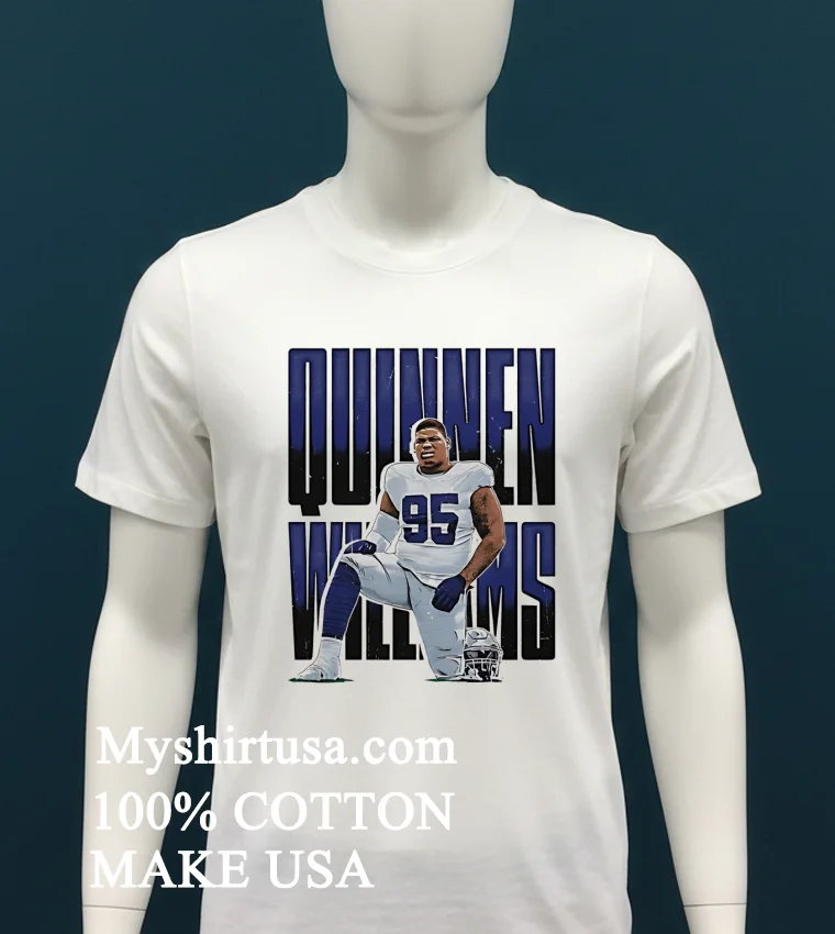 Quinnen Williams Dallas Name Retro Football Shirt White T Shirt 2