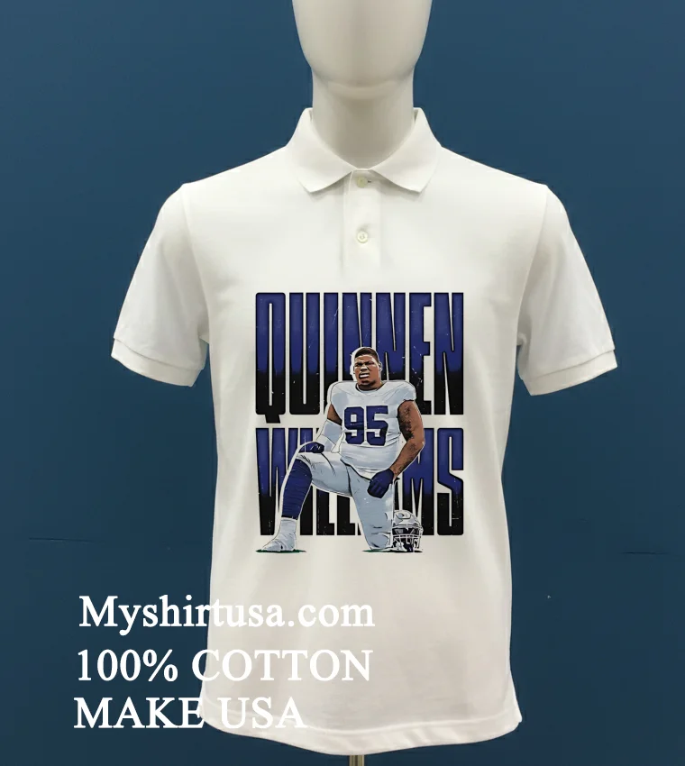 Quinnen Williams Dallas Name Retro Football Shirt - white-t-shirt Quinnen Williams Dallas Name Retro Football Shirt White T Shirt