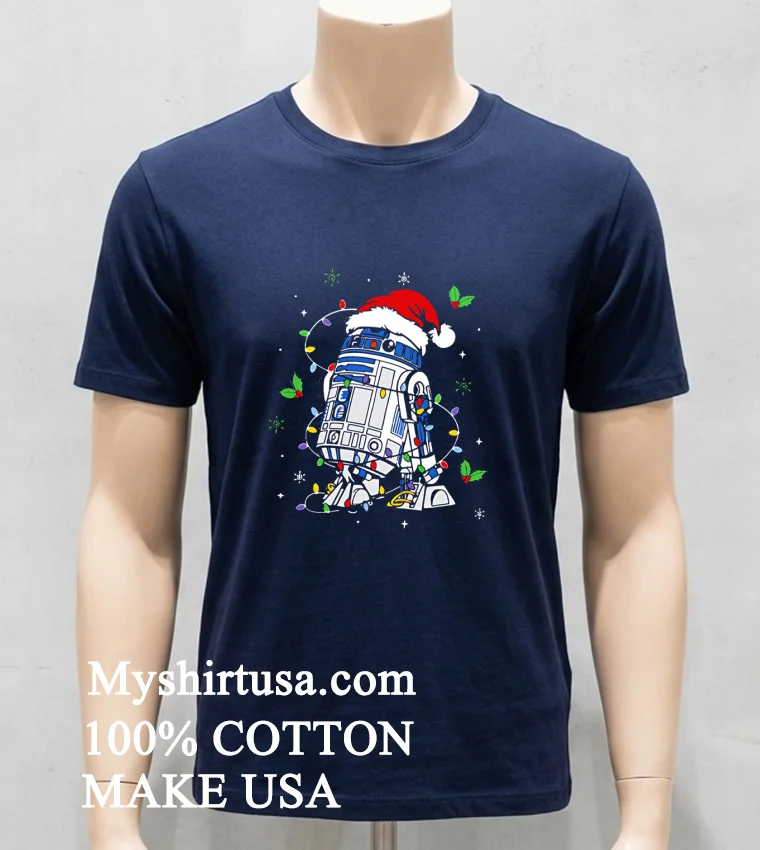 R2 D2 Christmas Shirt Navy Shirt