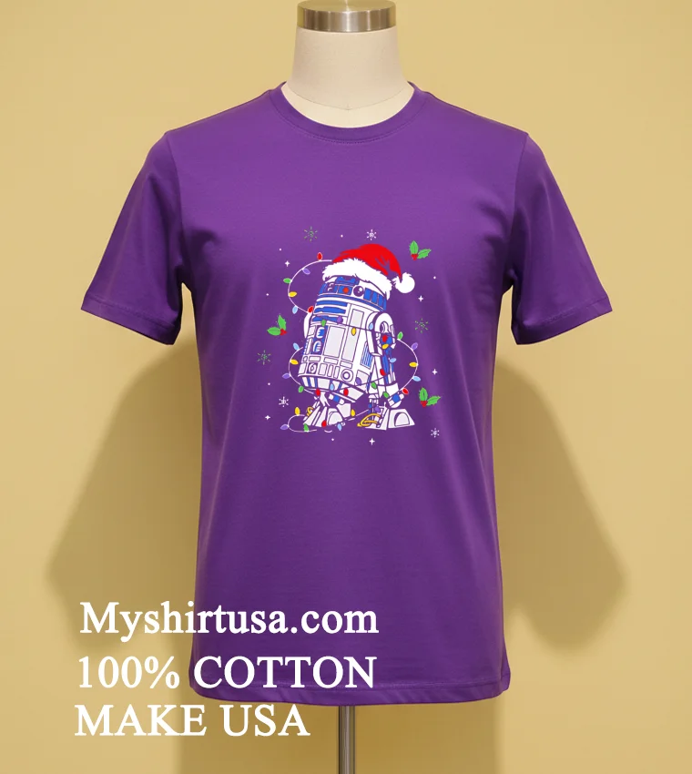 R2 D2 Christmas Shirt - purple-shirt R2 D2 Christmas Shirt Purple Shirt