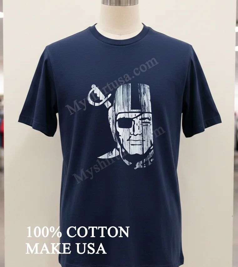 Raider Nation Raiders Silver Black Shirt Navy Shirt