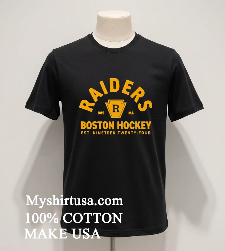 Raiders Boston Bruins Hockey Shirt Balck Shirt