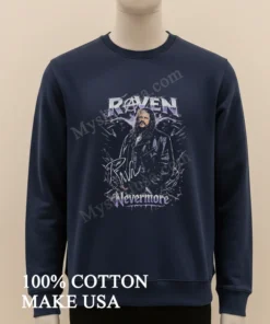 Raven Nevermore Raven Bird Graphics Wrestling Tribute funny america t-shirts