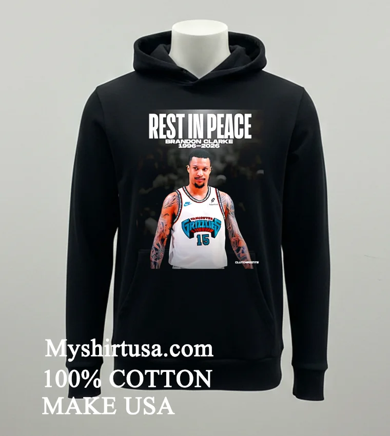 Re Membering Brandon Clarke 1996 2026 funny america t-shirts - balck-shirt Re Membering Brandon Clarke 1996 2026 Shirt Balck Shirt
