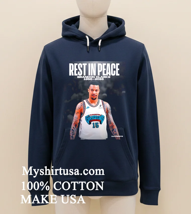 Re Membering Brandon Clarke 1996 2026 funny america t-shirts - navy-shirt Re Membering Brandon Clarke 1996 2026 Shirt Navy Shirt 1