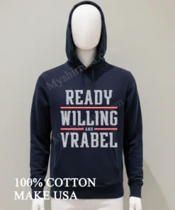 Ready Willing And Vrabel Football Coach Text Logo funny america t-shirts