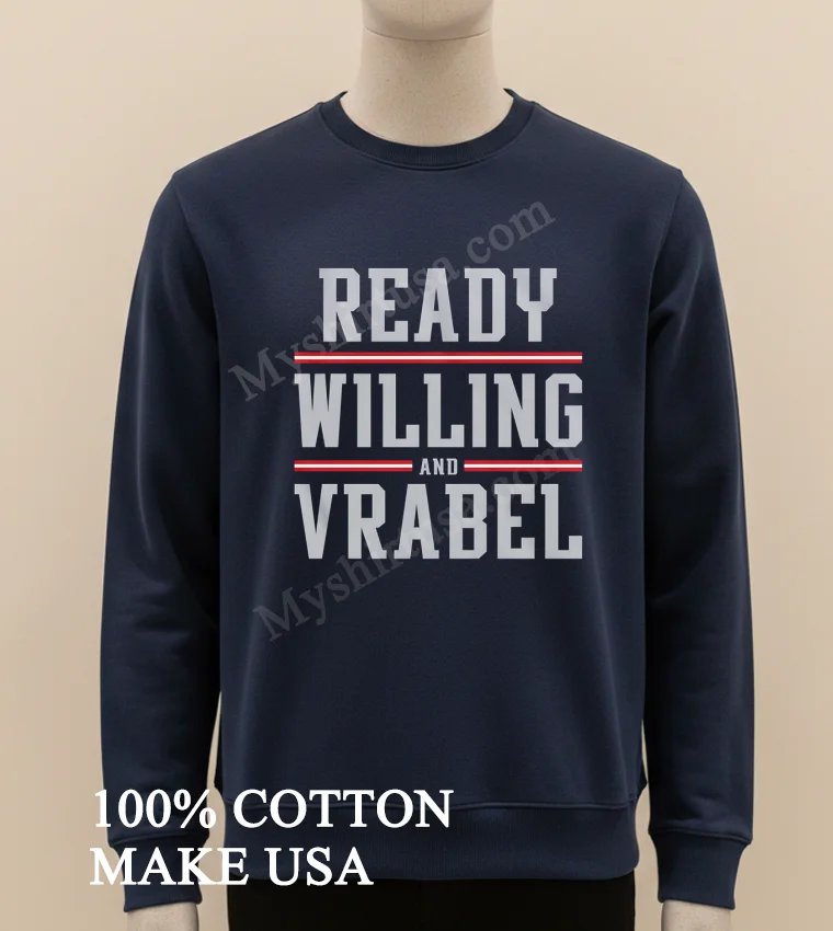 Ready Willing And Vrabel Football Coach Text Logo funny america t-shirts - long sleve shirt Ready Willing And Vrabel Football Coach Text Logo Shirt Long Sleve Shirt