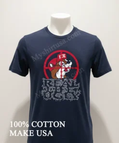 Real Music Only Buc Ee Beaver Mascot In Crosshairs funny america t-shirts