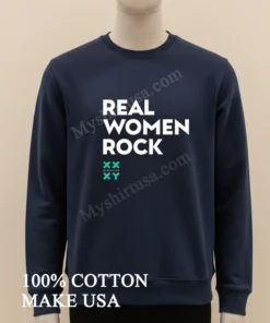 Real Women Rock Xx Xy funny america t-shirts