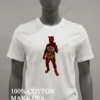 Red Devil Holding Two Championship Title Belts Shirt White T Shirt 2