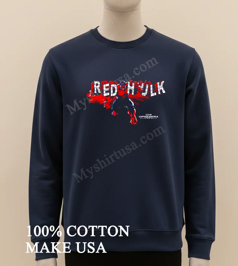 Red Hulk Tee Captain America Brave New World Merchandise Limited Classic Shirt Long Sleve Shirt