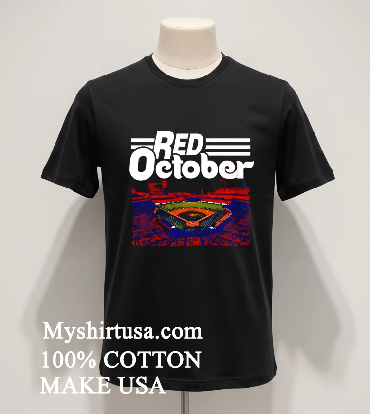 Red October Stadium Shirt Balck Shirt 1