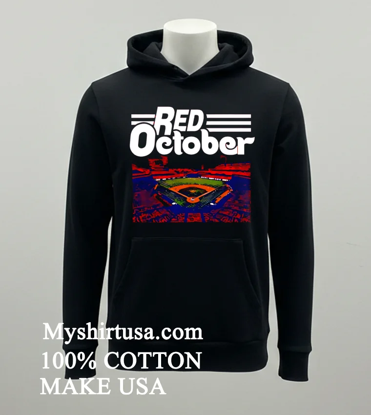 Red October Stadium Shirt Balck Shirt