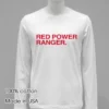 Red Power Ranger Shirt White T Shirt