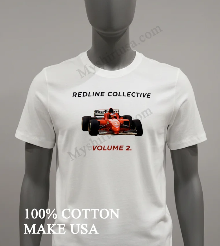 Redline Collective Volume 2 Red Formula One Racing Shirt White T Shirt 2