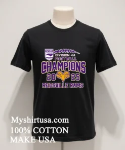 Reidsville Rams Nchsaa Division 4a Football Champions 2025 Shirt Balck Shirt 1
