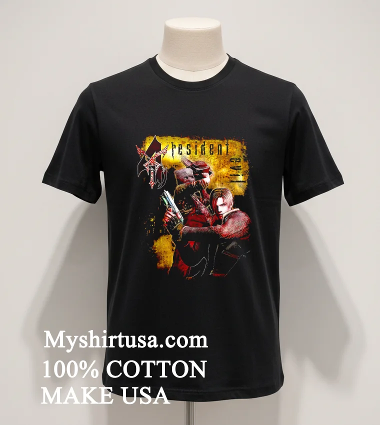 Resident Evil 4 You Are Dead Fan Graphic Shirt - balck-shirt Resident Evil 4 You Are Dead Fan Graphic Shirt Balck Shirt