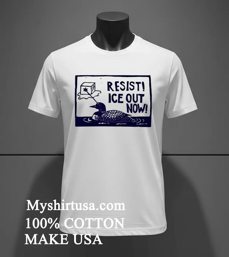 Resist Ice Out Now Duck Shirt White T Shirt 2