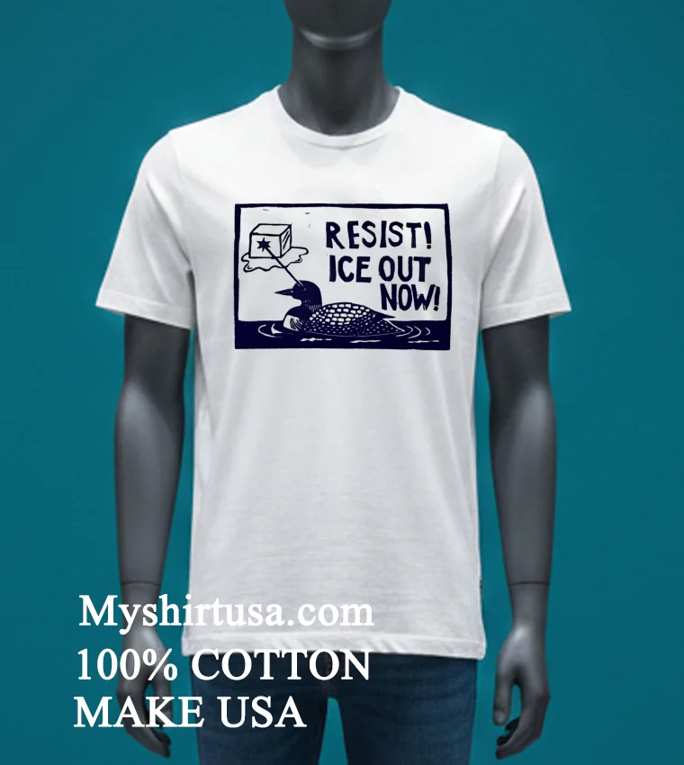Resist Ice Out Now Duck Shirt White T Shirt 3