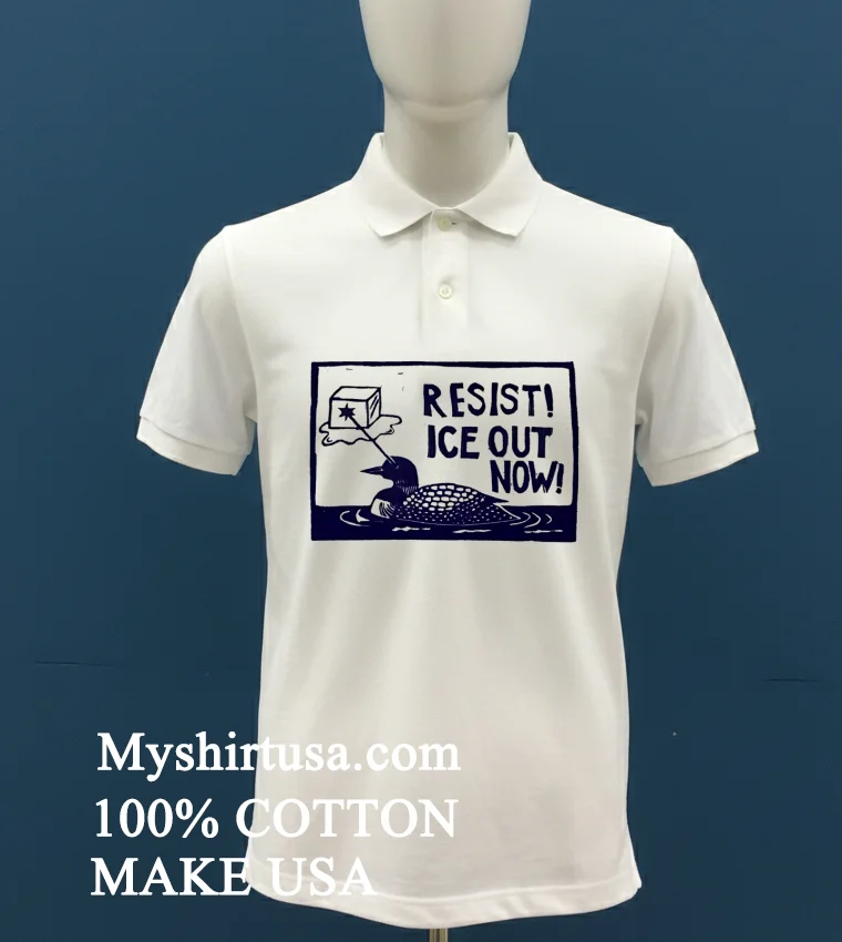 Resist Ice Out Now Duck Shirt White T Shirt