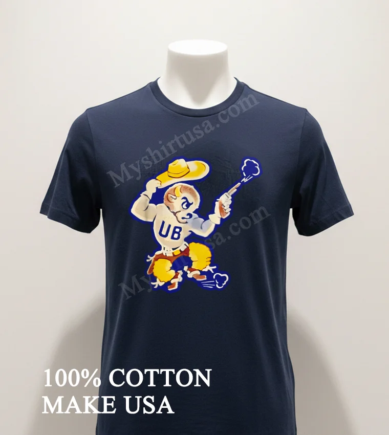 Restored Buffalo Bulls Design Circa 1950S University Of Buffalo funny america t-shirts - navy-shirt Restored Buffalo Bulls Design Circa 1950s University Of Buffalo Shirt Navy Shirt 1