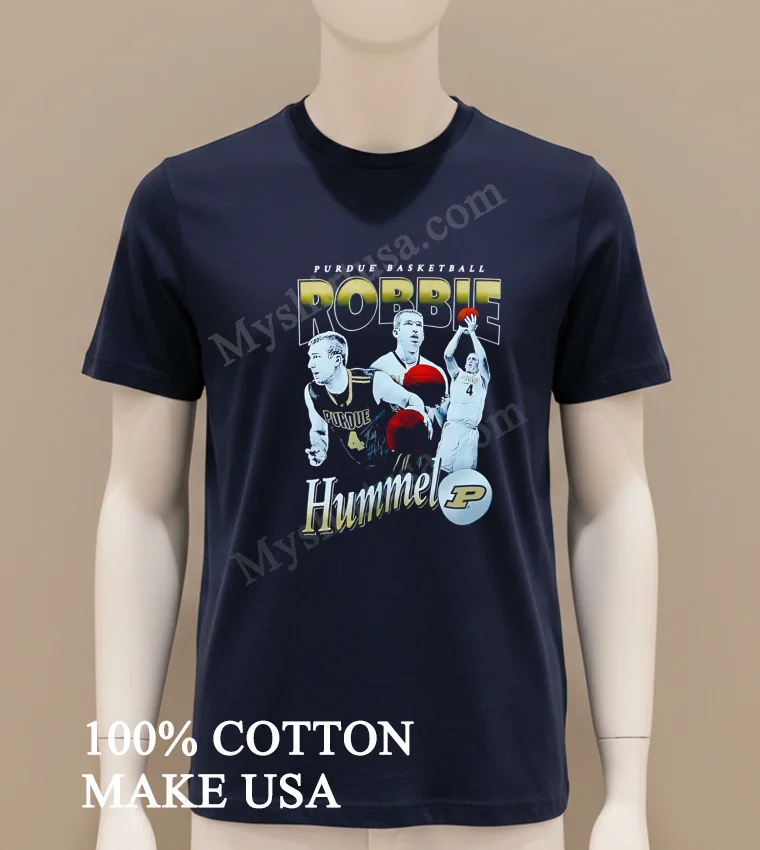 Robbie Hummel Purdue Basketball College Sports Fan Graphic funny america t-shirts - navy-shirt Robbie Hummel Purdue Basketball College Sports Fan Graphic Shirt Navy Shirt