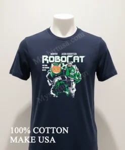 Robocat Murphy Jason Robertson Past Man Past Machine All Cat funny america t-shirts