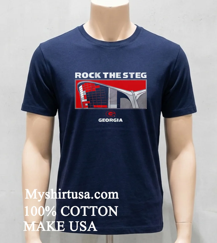 Rock The Steg Georgia Bulldogs Shirt - navy-shirt Rock The Steg Georgia Bulldogs Shirt Navy Shirt