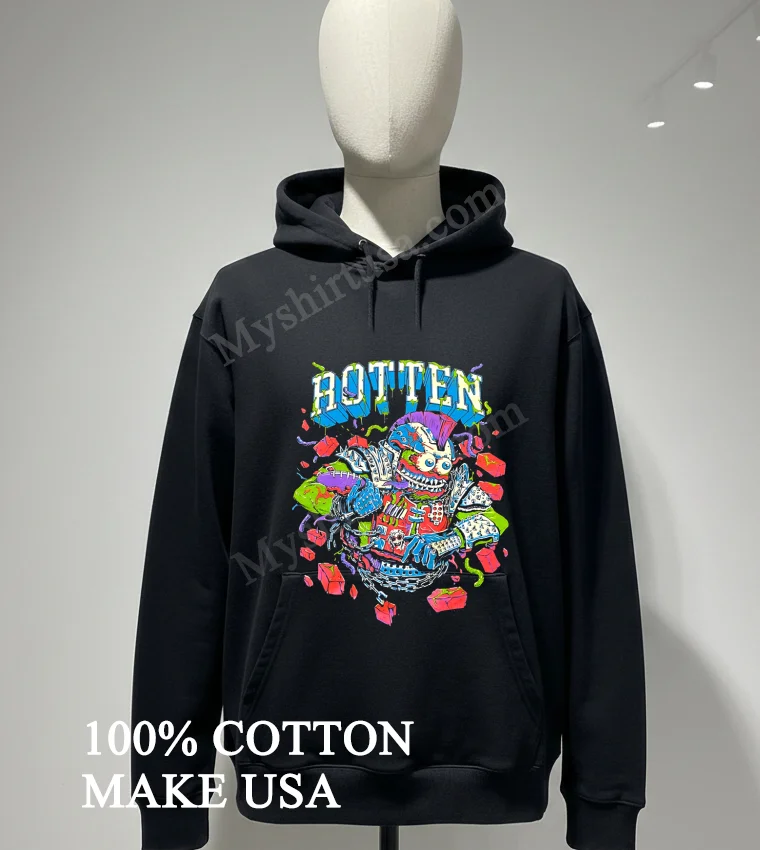 Rotten Monster Playing Football Punk Rock Grunge Style funny america t-shirts - hoodie-shirt Rotten Monster Playing Football Punk Rock Grunge Style Shirt Hoodie Shirt