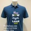 Run Now Waffle Later Waffle House Shirt Navy Shirt 1