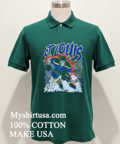 Saint Louis Hockey Skeleton Art Shirt