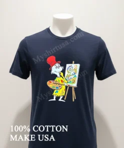 Sam I Am Red Hat Artist Palette Painting Easel funny america t-shirts