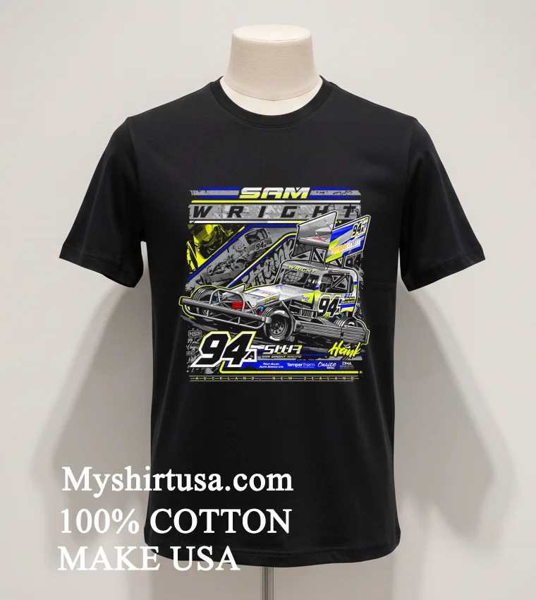 Sam Wright Racing 94 Hank Graphic Shirt Balck Shirt