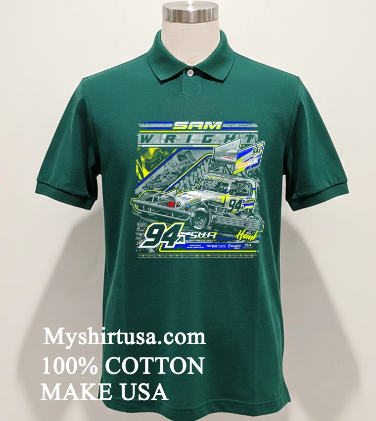 Sam Wright Racing 94 Hank Graphic Shirt - green-shirt Sam Wright Racing 94 Hank Graphic Shirt Green Shirt