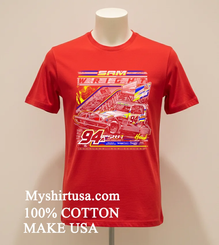 Sam Wright Racing 94 Hank Graphic Shirt - red-shirt Sam Wright Racing 94 Hank Graphic Shirt Red Shirt