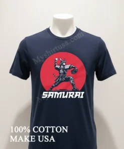 Samurai Pitcher Throwing Ball Japanese Sun Graphic funny america t-shirts