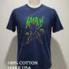 Samus Metroid Playing Electric Guitar Rock Music Video Game Shirt Navy Shirt
