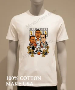 San Antonio Spurs 2003 2005 2007 2014 Nba Champions Tony Parker Tim Duncan Manu Ginobili funny america t-shirts