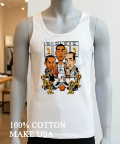 San Antonio Spurs 2003 2005 2007 2014 Nba Champions Tony Parker Tim Duncan Manu Ginobili funny america t-shirts