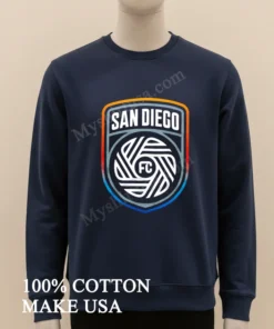 San Diego Fc Official Logo Crest Soccer Team Sportswear Shirt