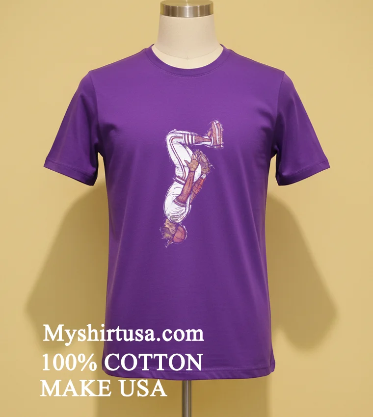 San Diego Padres Ozzie Smith Sketch Backflip Shirt Purple Shirt