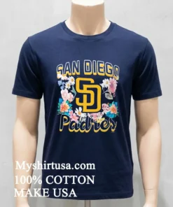 San Diego Padres Women S Flowers Shirt