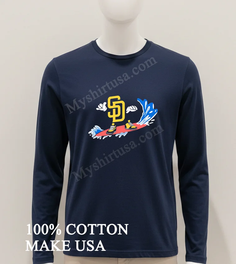 San Diego Sd Surfboard Surfing Waves Logo Shirt Hoodie Shirt 1